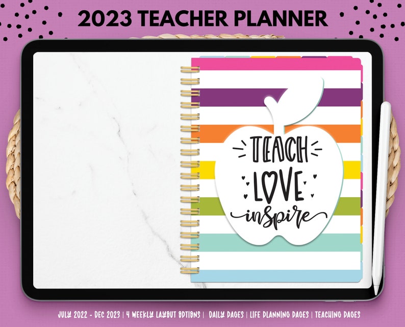2022 2023 Teacher Digital Planner 2023 Digital Planner Etsy