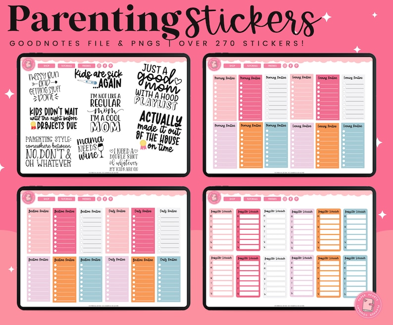 Parenting Stickers Digital - Etsy