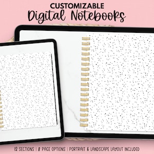 Plain Digital Notebook | Digital Notebook | Digital Journal | Goodnotes Notebook | Noteshelf Notebook | Hyperlinked Notebook