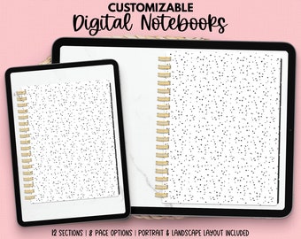 Plain Digital Notebook | Digital Notebook | Digital Journal | Goodnotes Notebook | Noteshelf Notebook | Hyperlinked Notebook