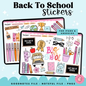 Schoolstickers | Digitale stickers | Goodnotes-stickers | PNG-stickers | Opmerkelijke stickers | Terug naar school | Leraarstickers