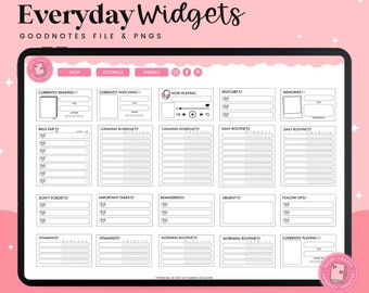 Digital Widgets | Everyday Widgets | Digital Stickers | Goodnotes Widgets | V2