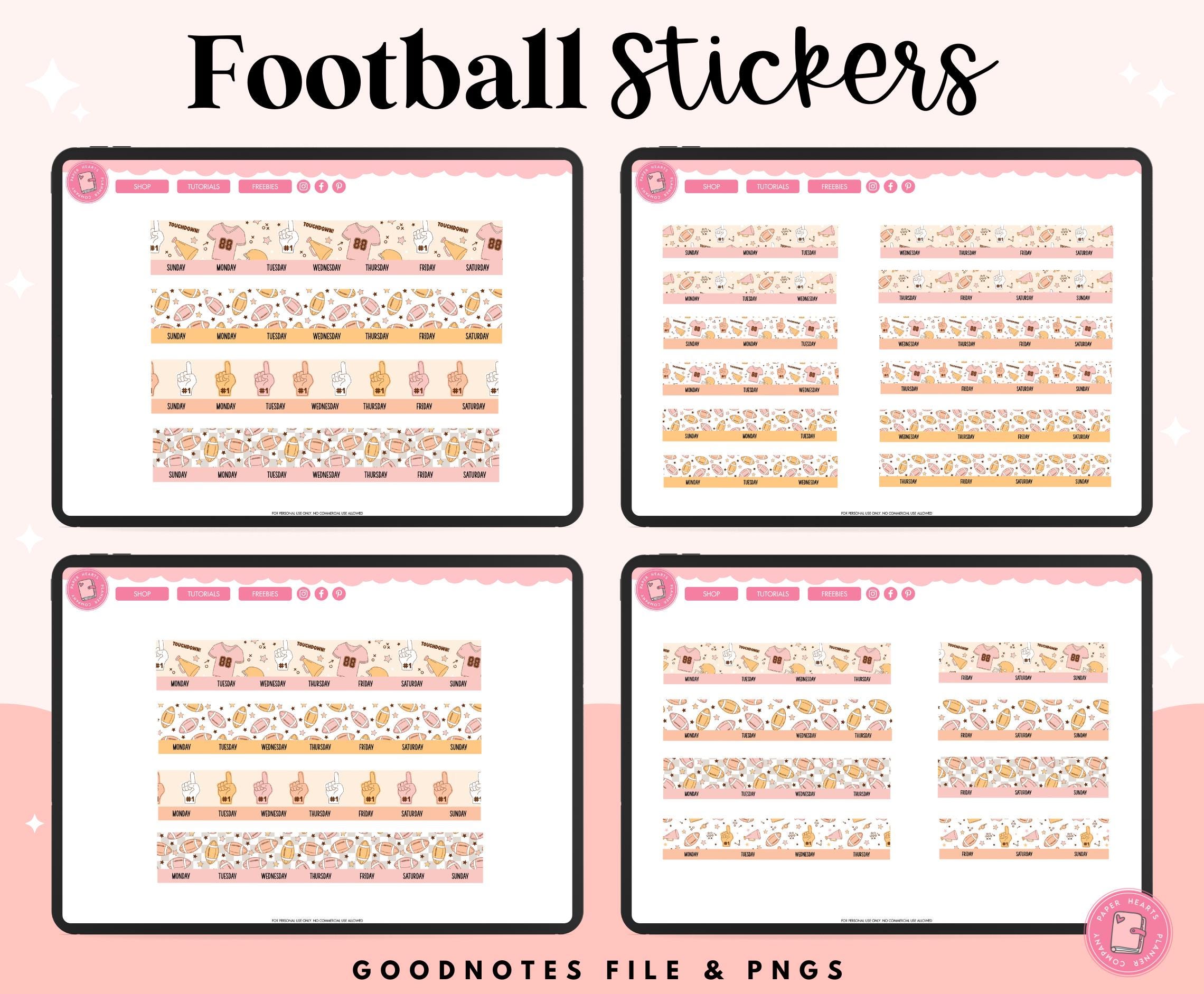 Football Net Sticker Football Digital Stickers | Football Stickers | Sports Stickers ...