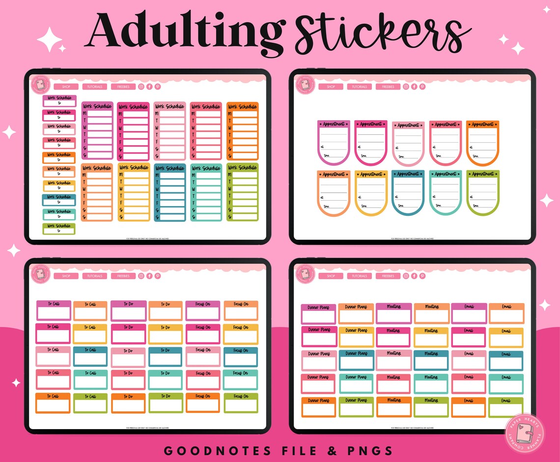 Adult Stickers | Digital Stickers | Goodnotes Stickers | Noteshelf ...