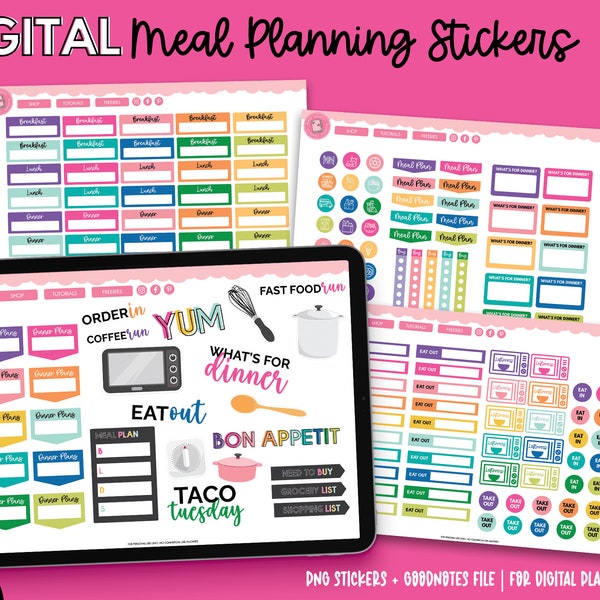 Meal Planning Sticker - Etsy