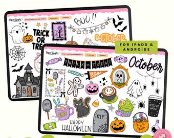 Halloween Stickers, Halloween Candy Stickers, October Stickers, Digital Stickers, Goodnotes Stickers, Planner Stickers, PNG. Stickers