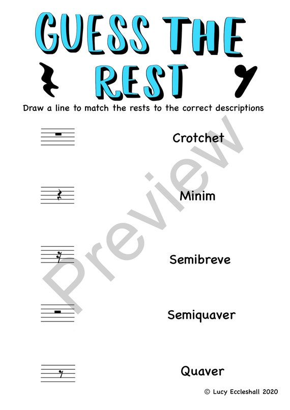 grade 1 music theory worksheets etsy