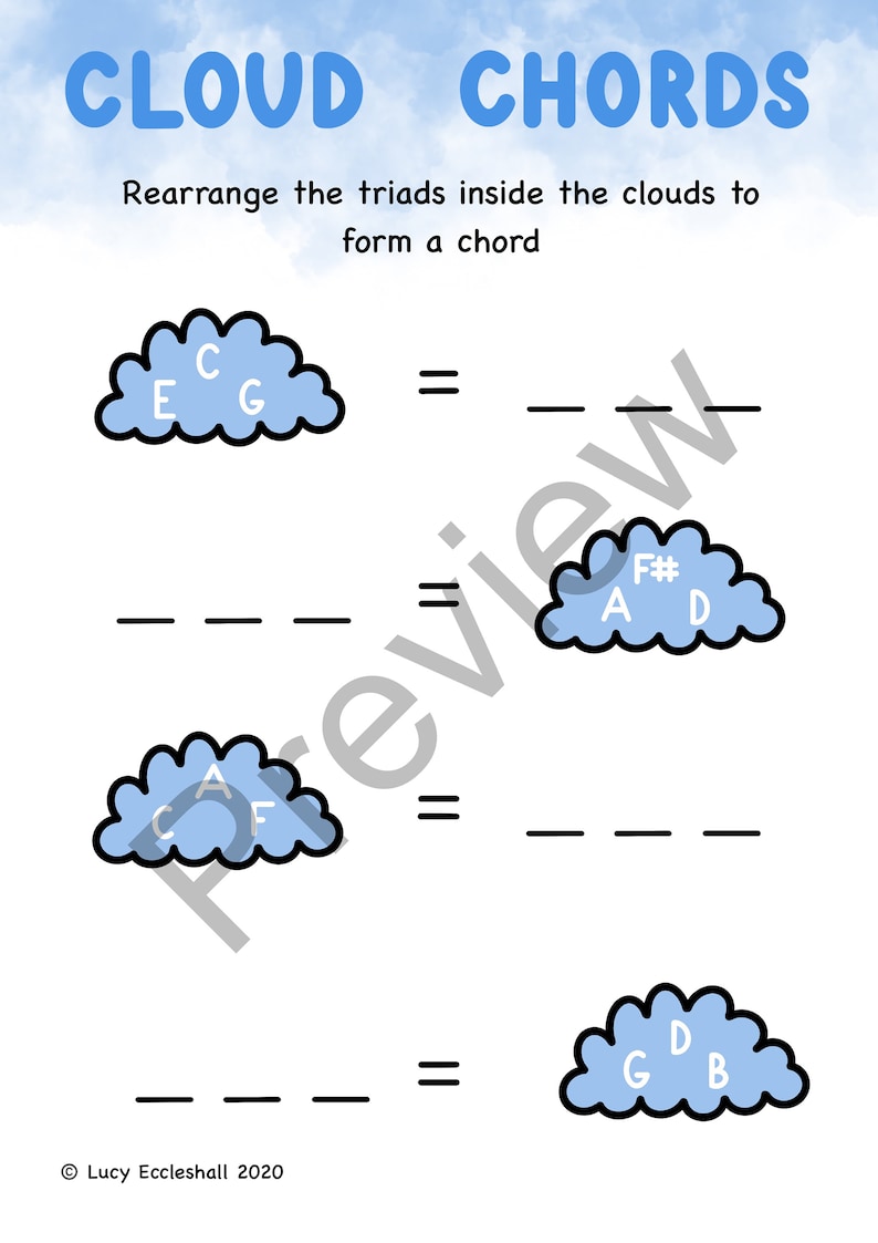 grade 1 music theory worksheets etsy