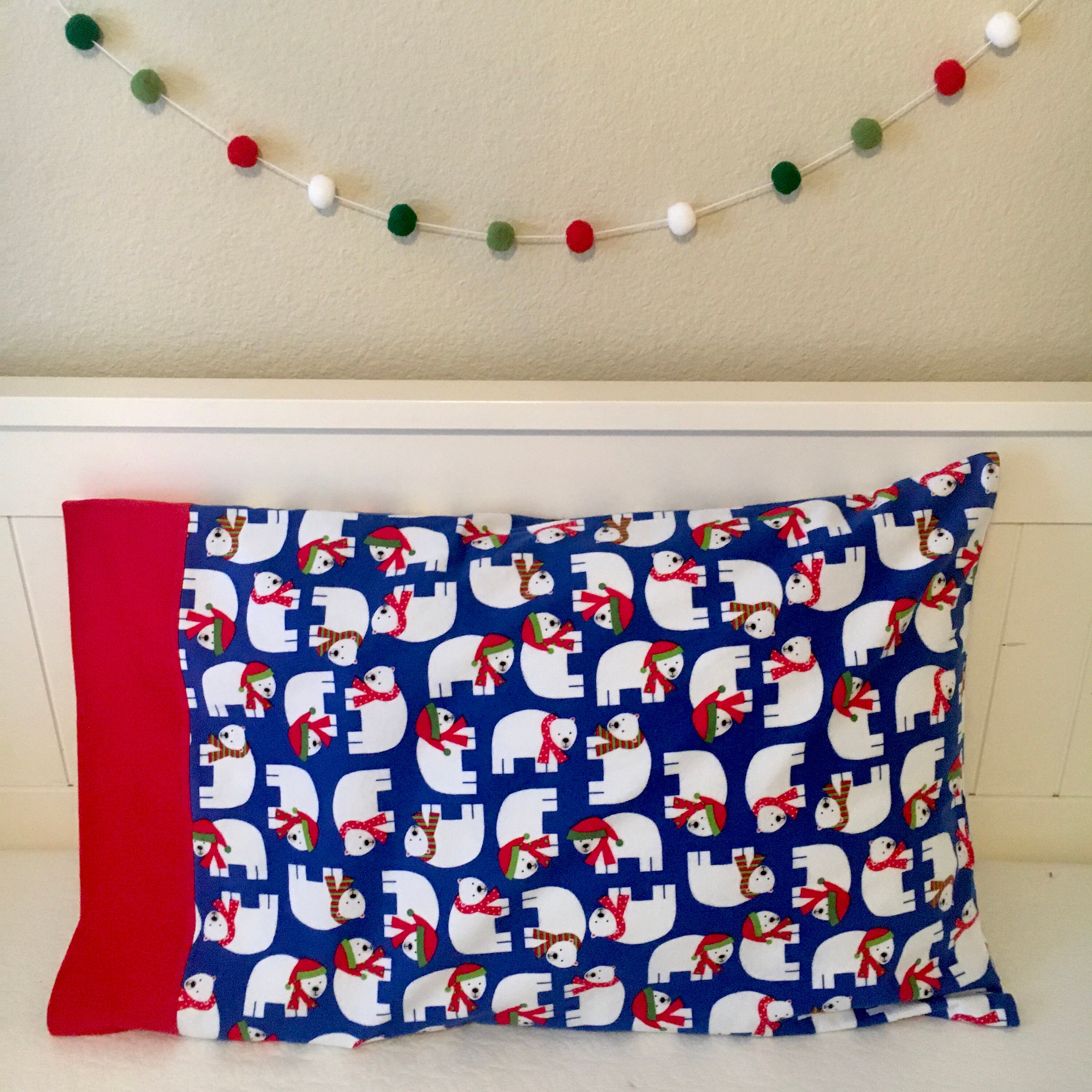 Christmas Pillowcase Holiday Pillowcase Flannel Pillowcase Etsy