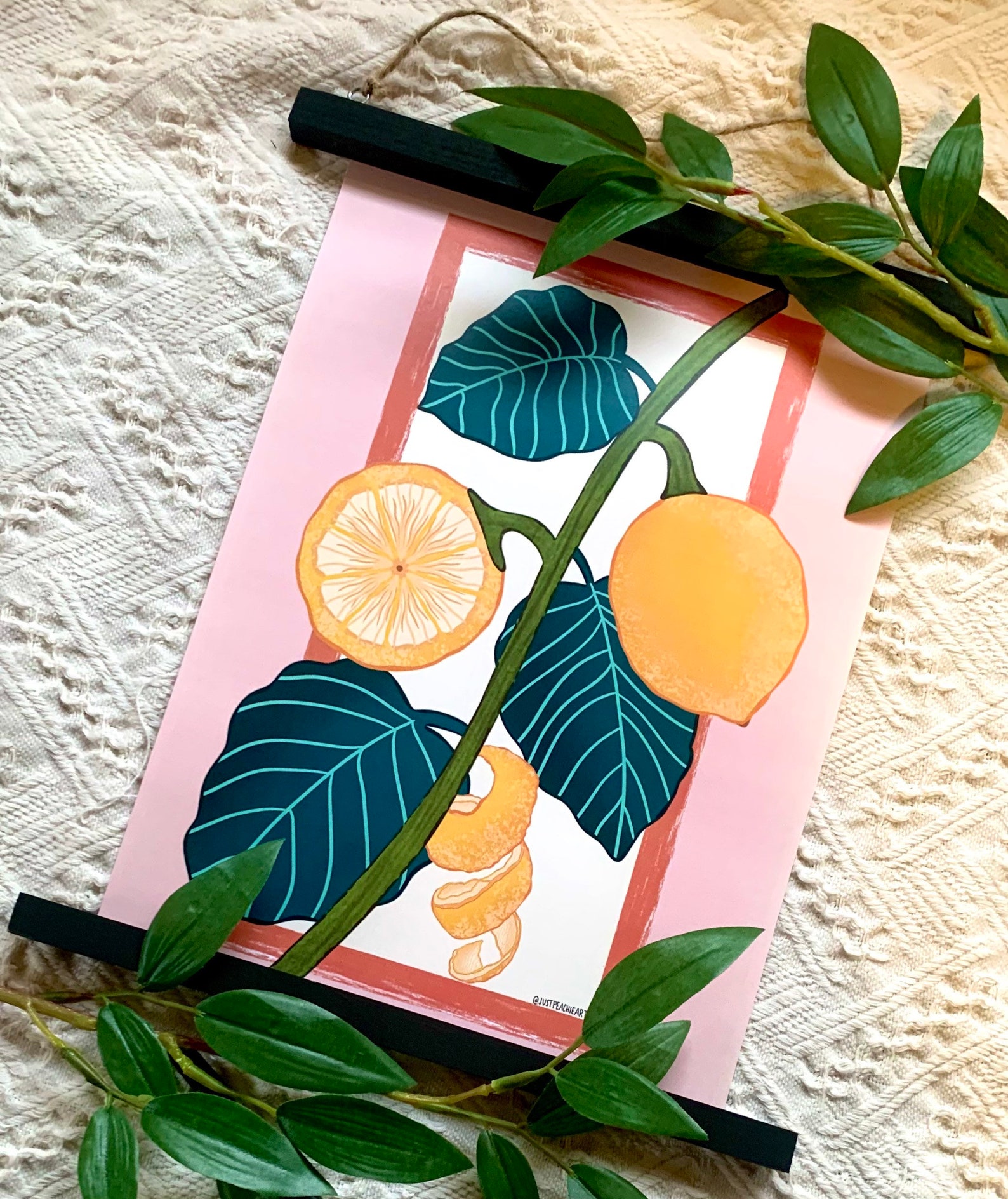 Lemon Wall Art Lemon Decor Cute Wall Art Kitchen Wall Art Etsy