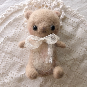 MADE TO ORDER Handmade Teddy Bear • Needle Felted Bear