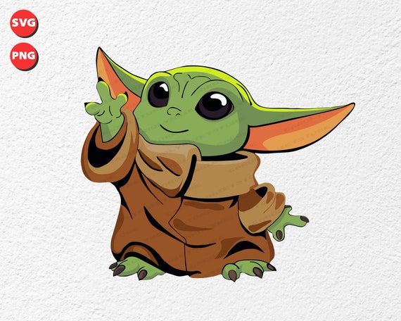 Download Baby Yoda Svg Baby Alien Vector Star Wars Yoda Clipart Yoda Etsy