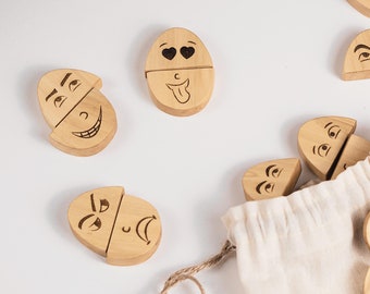 Lustiges hölzernes Memory Memory - Lernspielzeug für Kinder