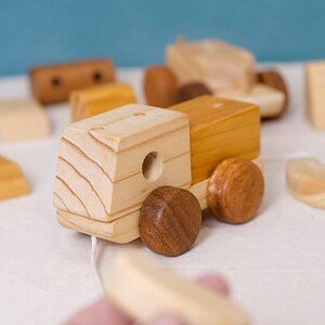 Wooden Train Set Montessori Materials