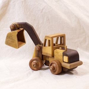 Personalized Wood Excavator Puzzle Toy | Build & Play Wood Vehicle Kit | STEM Toy for Boys | Educational Gift | Fun Construction Farm Truck