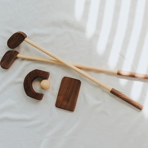 Rustic Kids Mini Golf Set - Fun Outdoor & Indoor Toy for Toddlers, Family Game Night, Gift for Golf Lovers