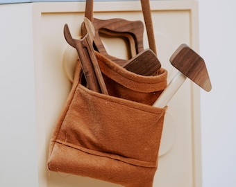 Wooden Tool Set for Kids: Montessori Pretend Play Carpenter Gift