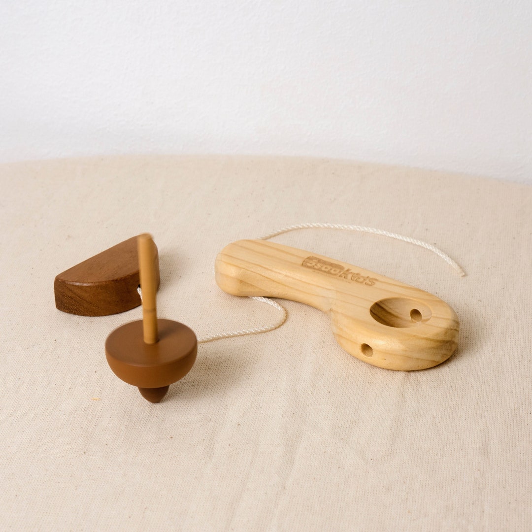 Wooden Spinning Top Toddlers Toys Teetotum Sensory Toy for Etsy