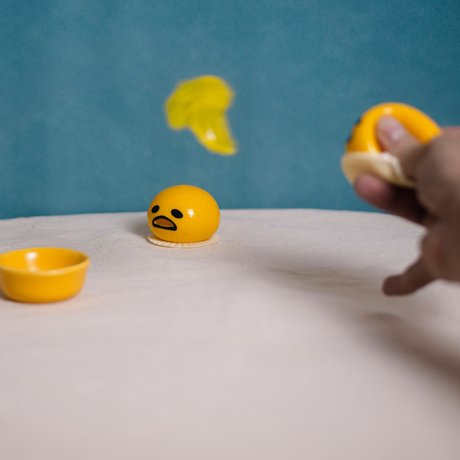 Throw Up Fidget Gudetama Stress Relief Squeeze Toy – Puking Liquid Fidget Egg - Etsy