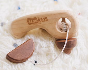Wooden Spinning Top Toy for Kids - Mini Whirl Delight!