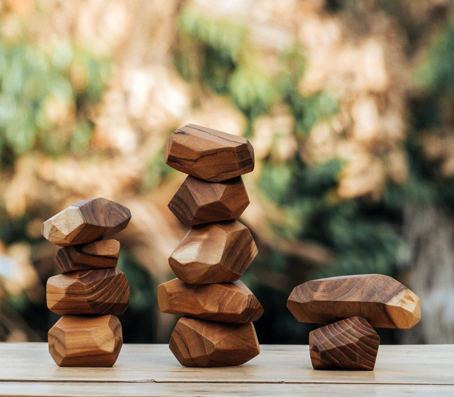 Toddler Rocks Wooden Rocks Set Toddler Balance Toy, Montessori Stacking Stones ...