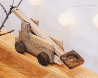 Wooden Catapult Toy, Gift for Kids, Desk Toy for Children, Wood Nursery Waldorf Decoration