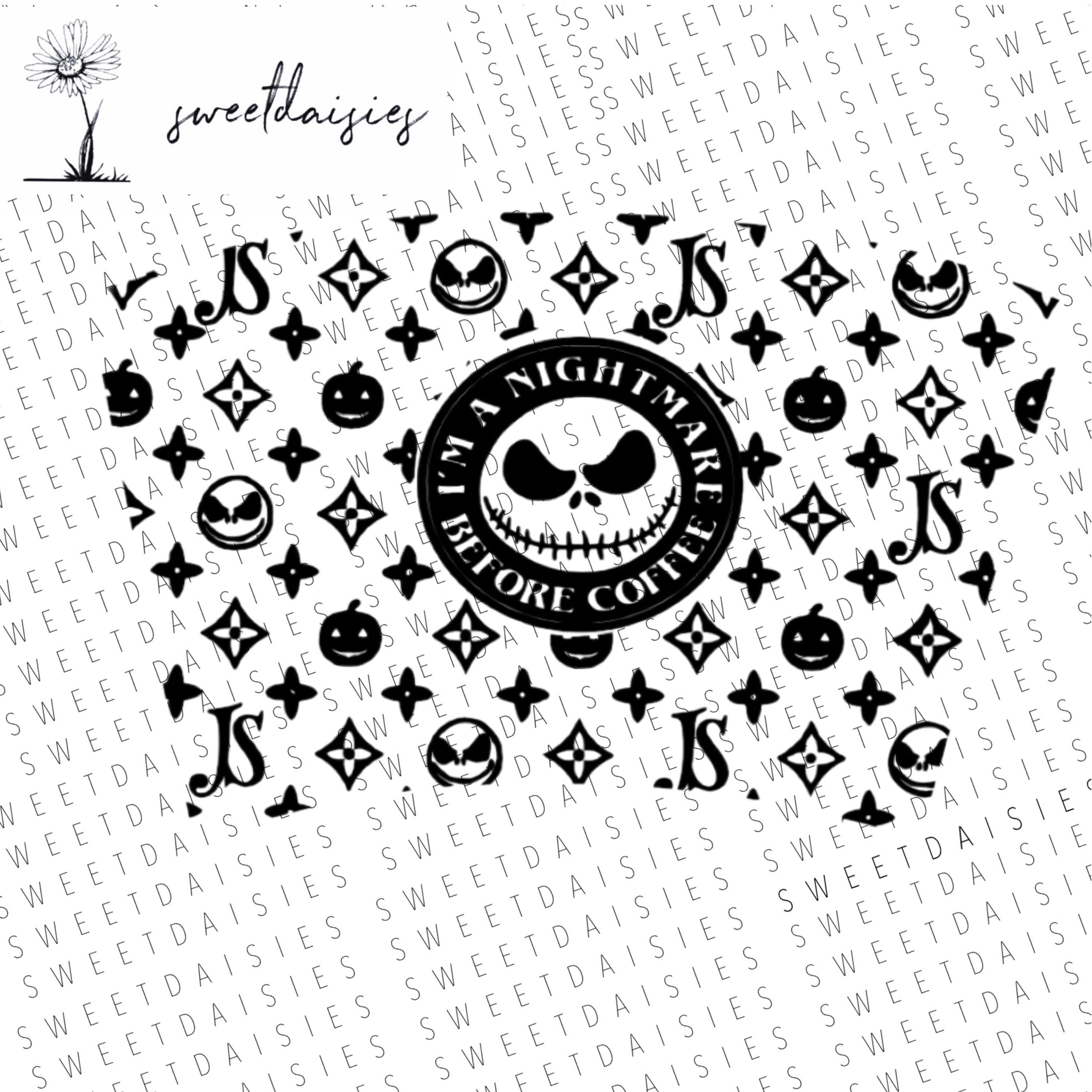 184+ nightmare before christmas starbucks wrap svg  Free SVG Cut File