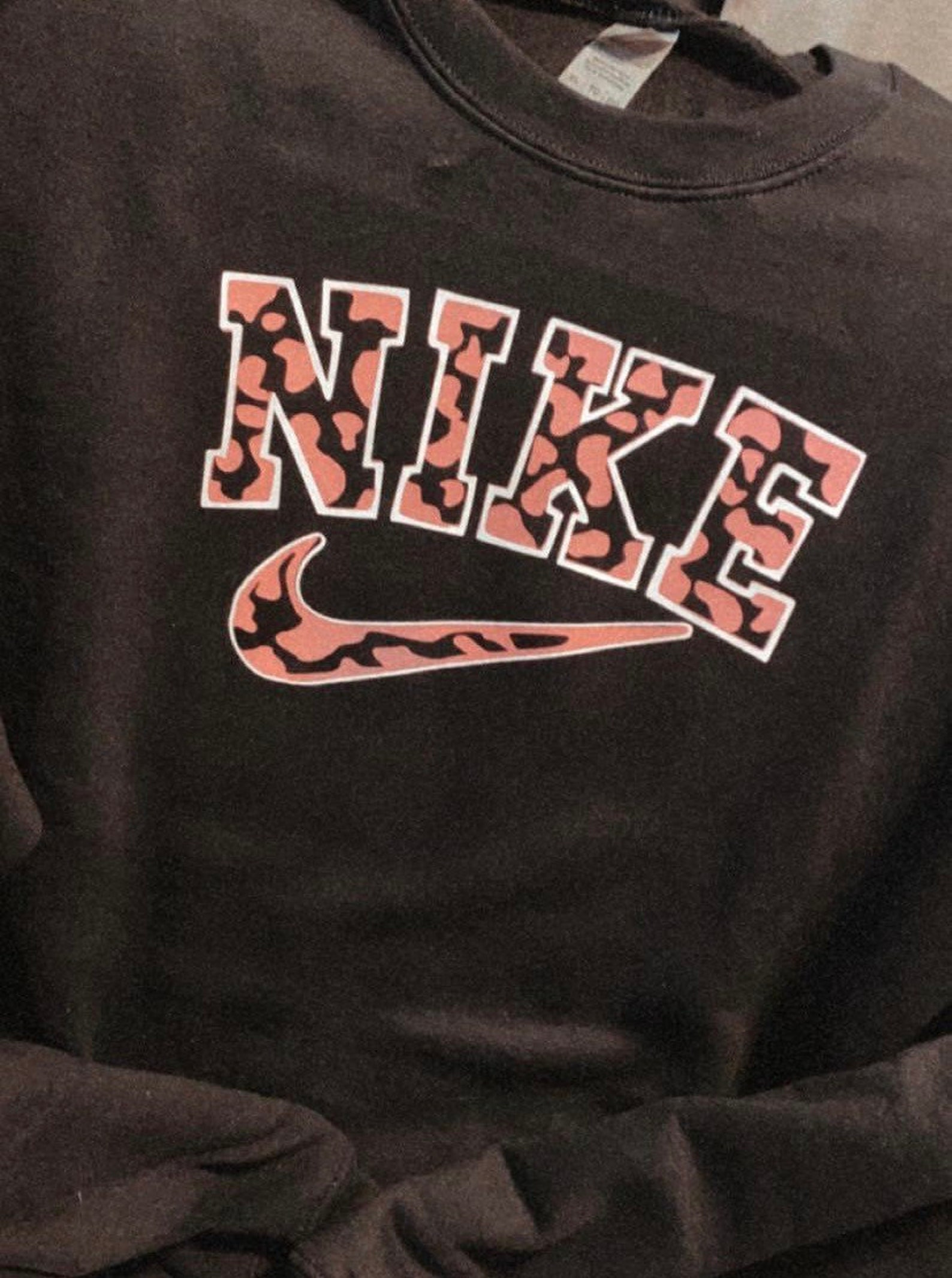 Nike Cow Print Sweatshirt | Etsy