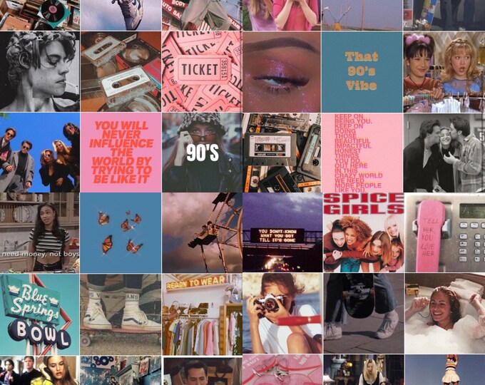90s Wall Collage Kit Aesthetic, Friends, Leonardo Dicaprio, Wall Decor ...