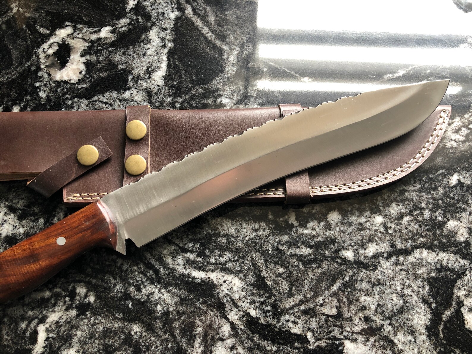 Curved Bowie Knife Etsy