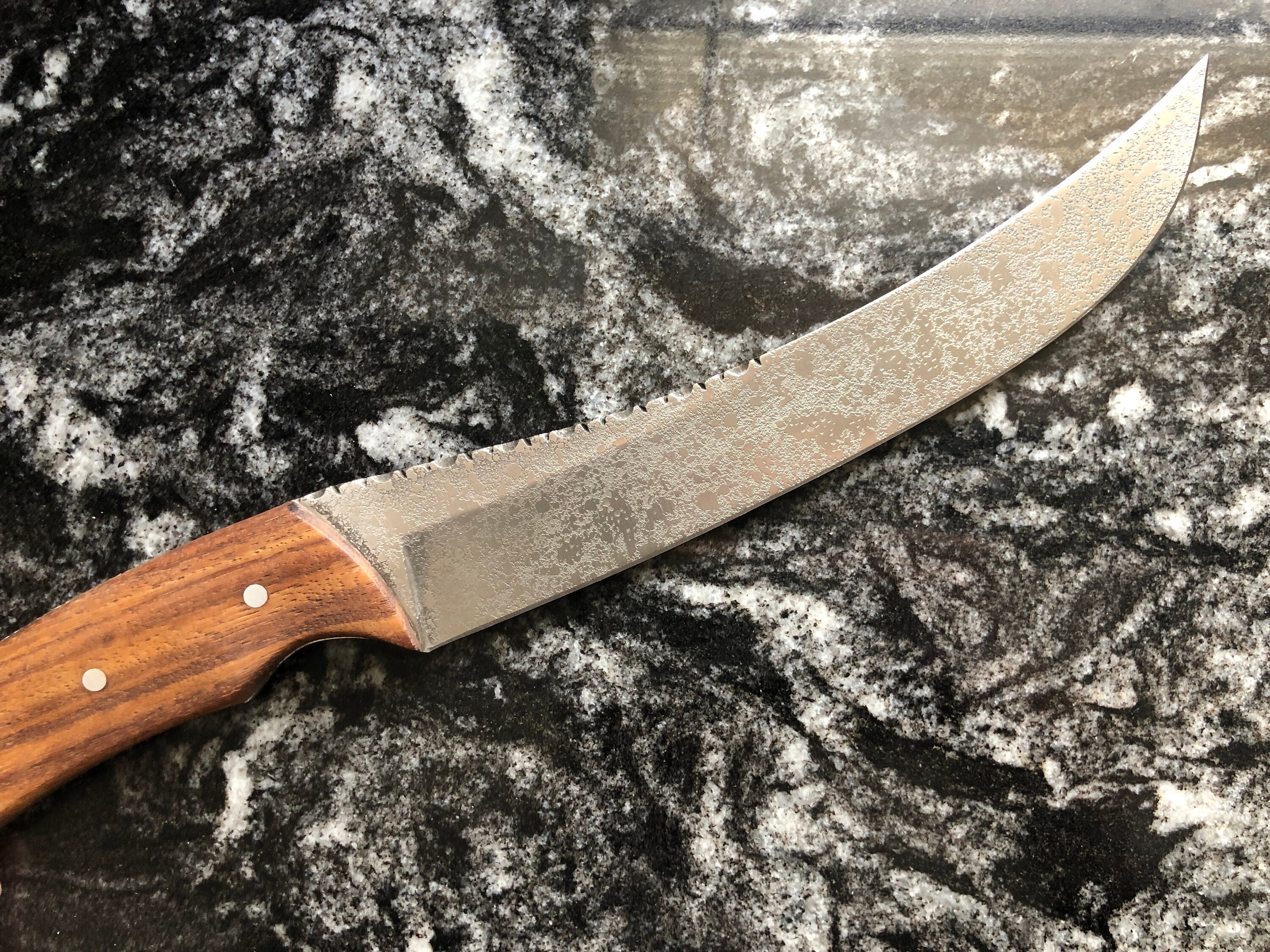 Stainless Steel Etched Finished Knife Etsy UK