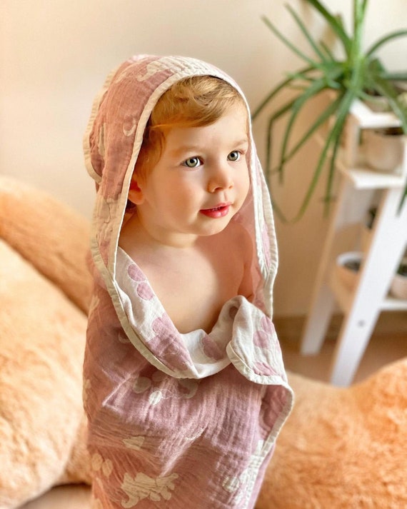 Baby Baby strandlaken Hooded handdoek Etsy Nederland