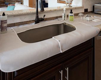 HOMCA Pebble Sink Mat 1 Pack PVC Sink Mat Protector for Stainless Steel//Porcelain Sink Grey 1Pcs Quick Draining Dish Drying Mat