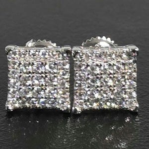 VVS1 Diamond Moissanite Earrings - 925 Sterling Silver D Color Screwback Earrings | Great Gift!!!