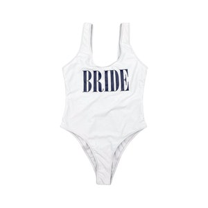Mamma Mia Bachelorette Personalized White Swimsuit Bride Swimsuit Beach