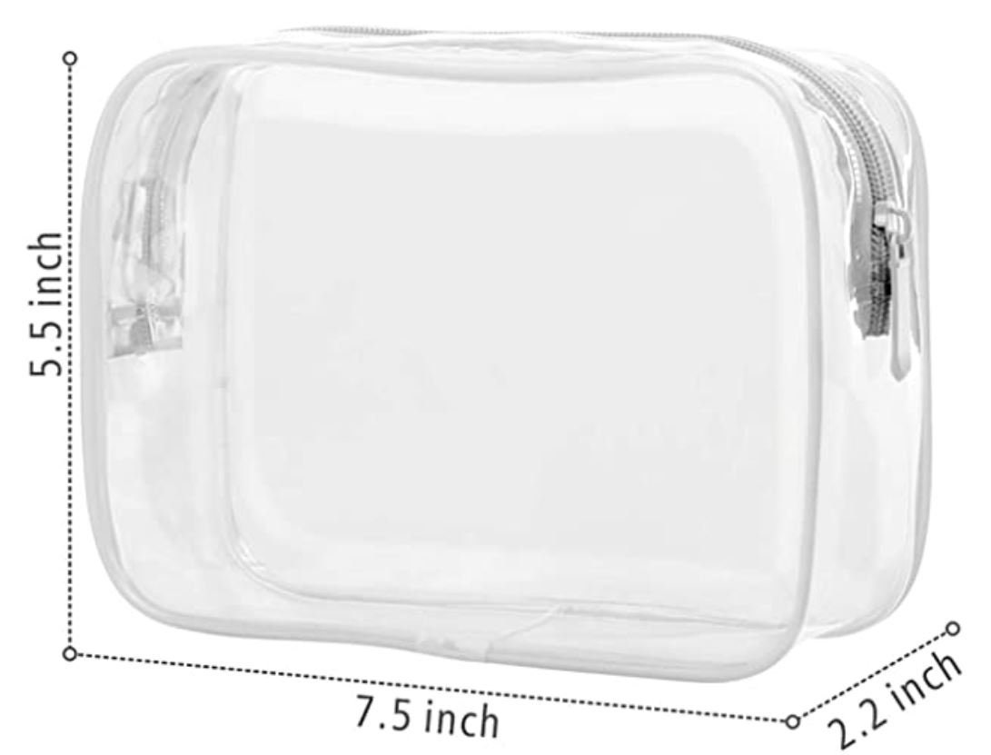 Personalized Clear Toiletry Bag for Travel Custom Makeup Bag Etsy