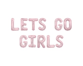 Lets Go Girls Balloon Banner | Disco Cowgirl Bachelorette Party Decorations | Last Rodeo Bachelorette Backdrop Photo Spot | Country Western