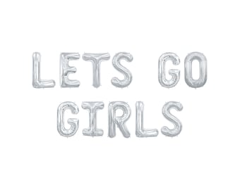 Lets Go Girls Balloon Banner | Disco Cowgirl Bachelorette Party Decorations | Last Rodeo Bachelorette Backdrop Photo Spot | Country Western