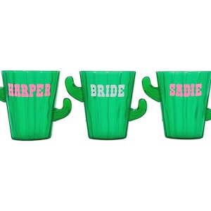 Personalized Cactus Shot Glass | Final Fiesta Bachelorette | Custom Shot Glass | Scottsdale Bachelorette | Mexico Bachelorette| Austin Bach