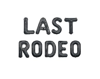 Last Rodeo Balloon Banner | Disco Cowgirl Bachelorette Party Decorations | Last Rodeo Bachelorette Backdrop Photo Spot | Country Western