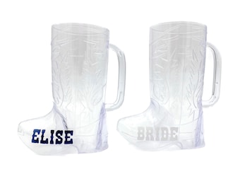 Personalized Cowboy Boot Cup | Bachelorette Tumbler | Bachelorette Party Favor Gift Bag | Country Western Bachelorette | Party Drinkware