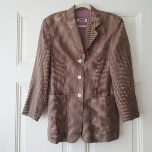 Authentic Vintage Blazer aus Leinen in Gr. S aus den 1980er Jahren Bild 1