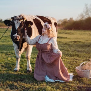 Rustikaler Blumenkranz Joanna Newsom mit verstellbaren Bändern Bild 5