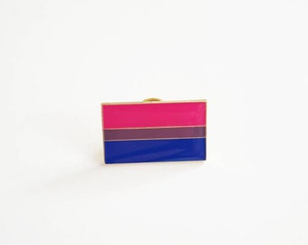 Statement Flags Pin "Bi Pride" in blue pink and violet