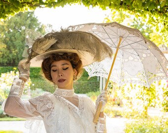 Parasol en dentelle "My Fair Lady" de style vintage