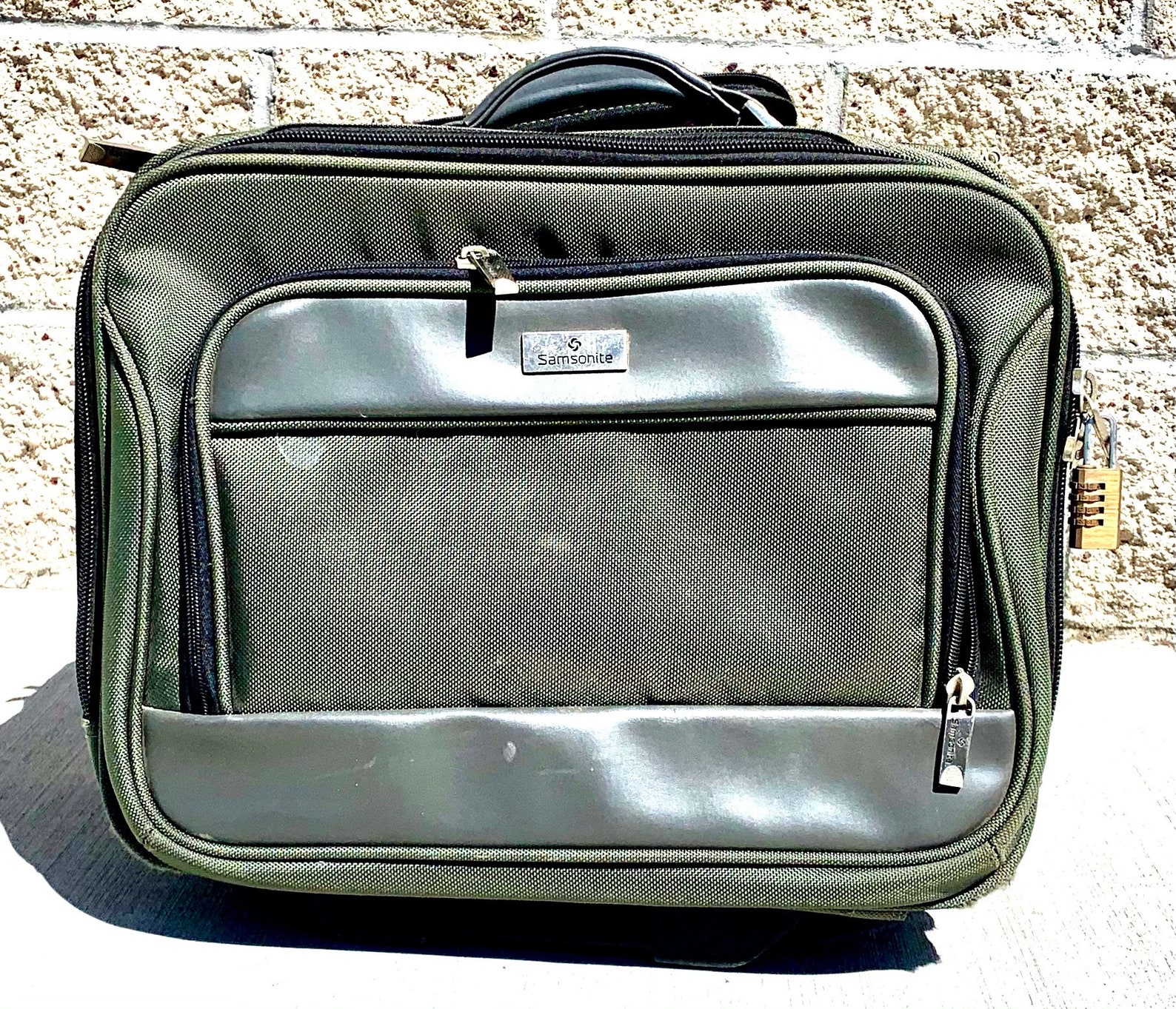 Samsonite Sage Green Wheeled MultiUse Luggage Business Etsy