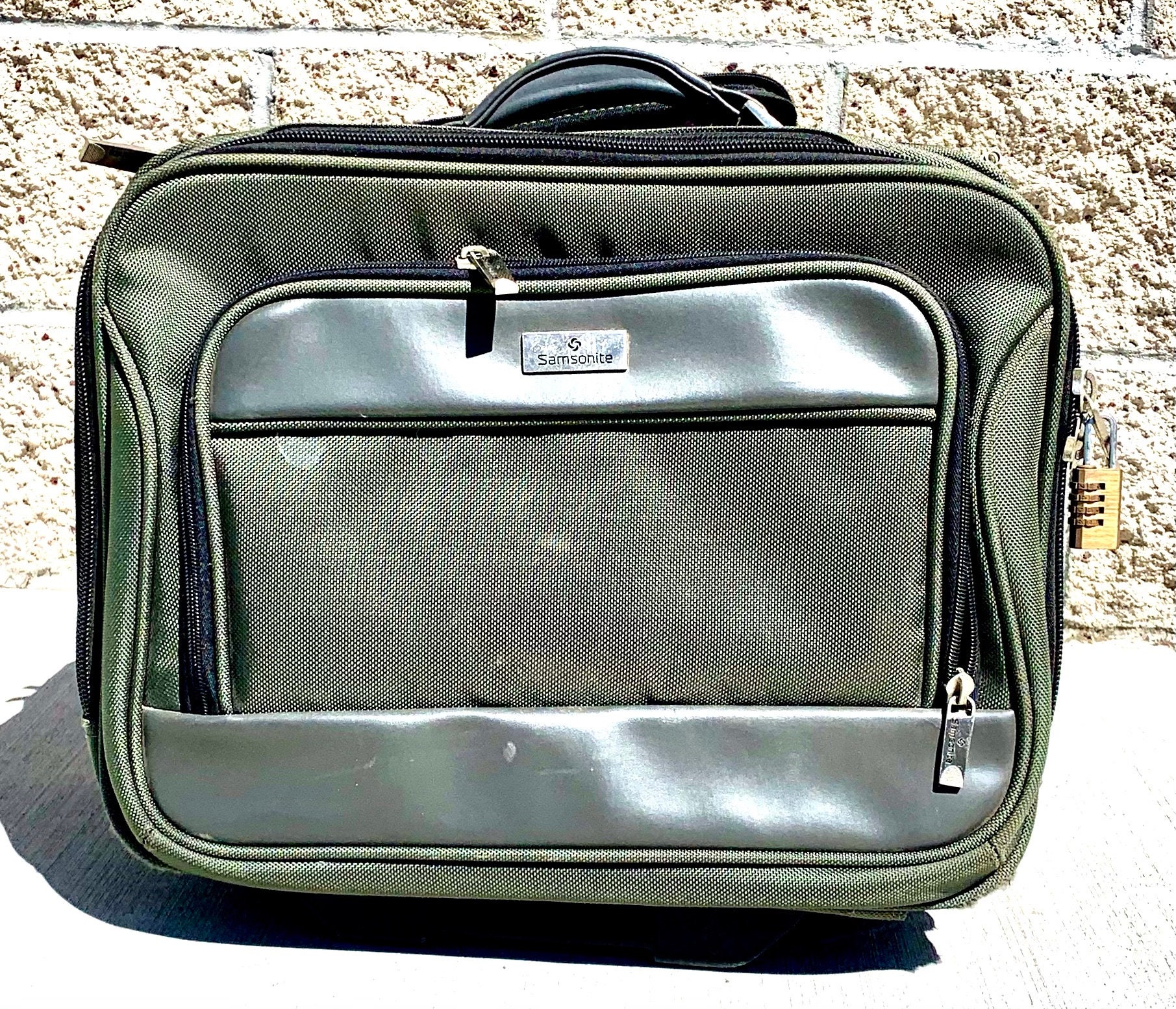 Samsonite Sage Green Wheeled MultiUse Luggage Business Etsy
