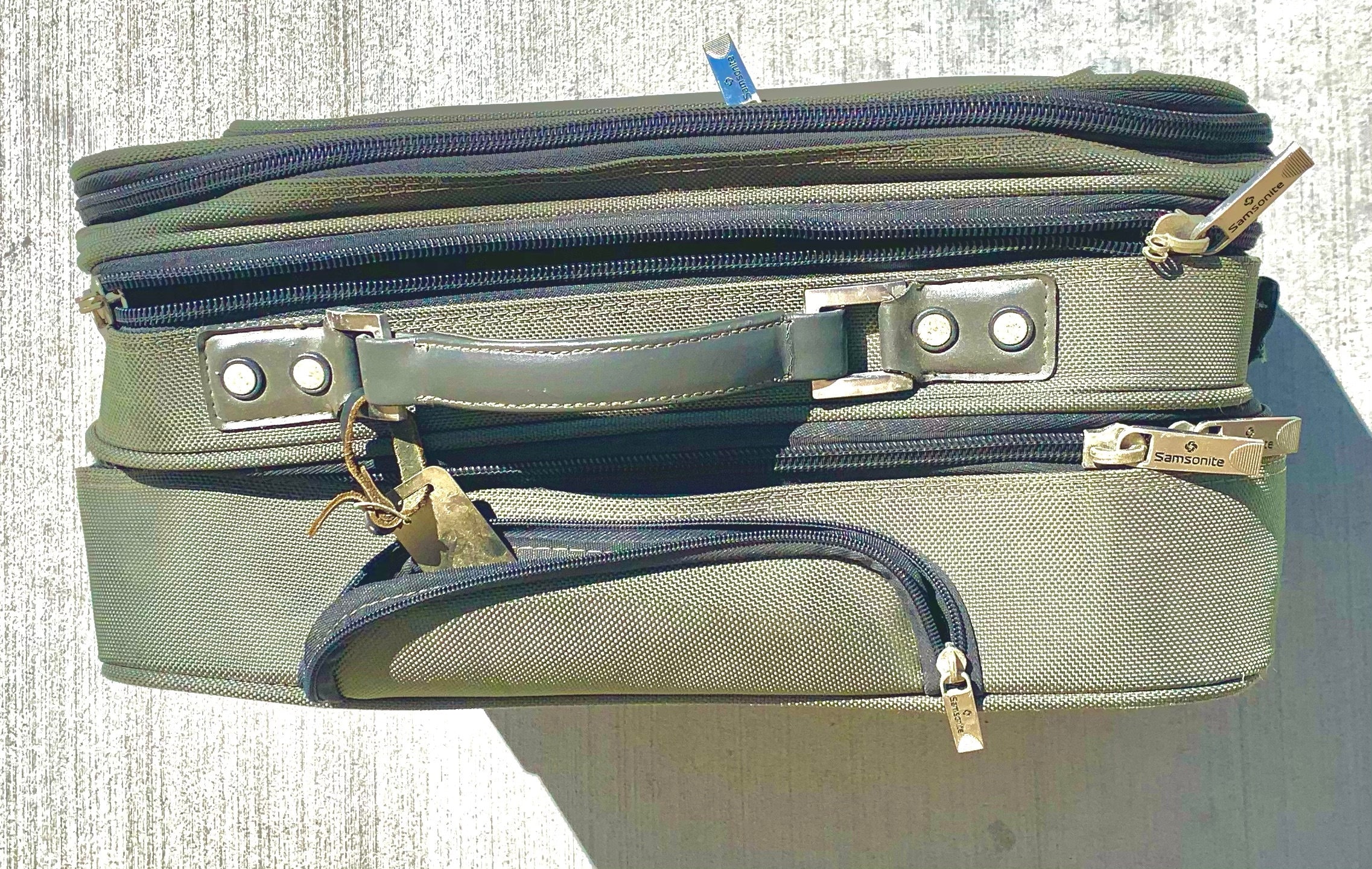 Samsonite Sage Green Wheeled MultiUse Luggage Business Etsy