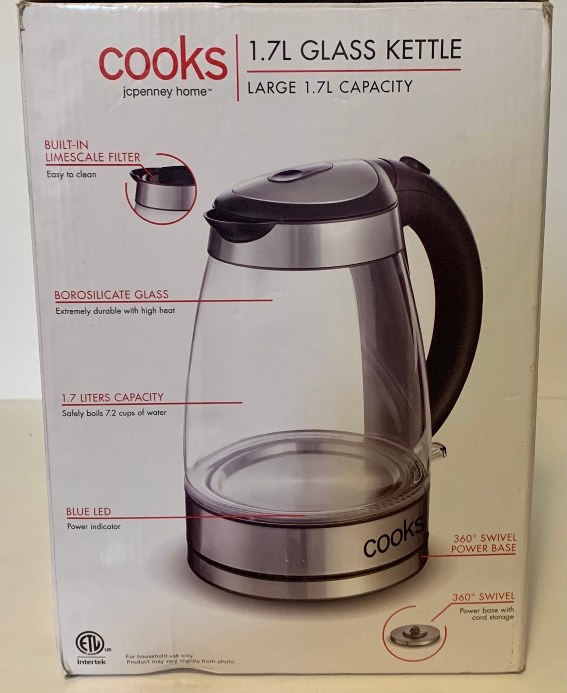 cooks-1-7l-glass-cordless-electric-kettle-etsy