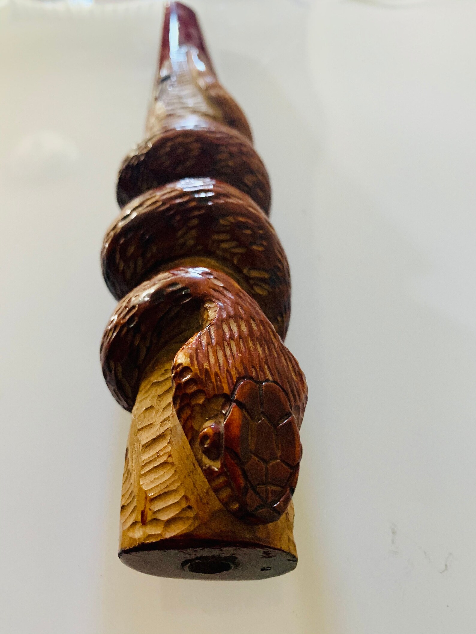 African Handcrafted wooden carved snake Etsy